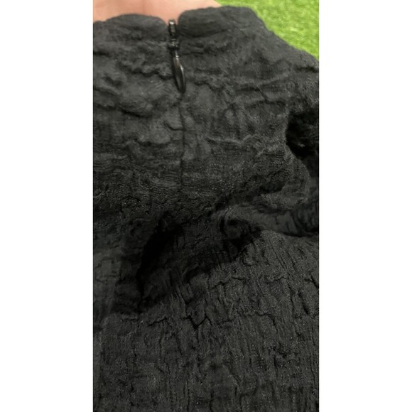SABINA MUSAYEV Black Crinkly Cut-Out Agnes Mini Dress SZ 12 - Picture 10 of 11